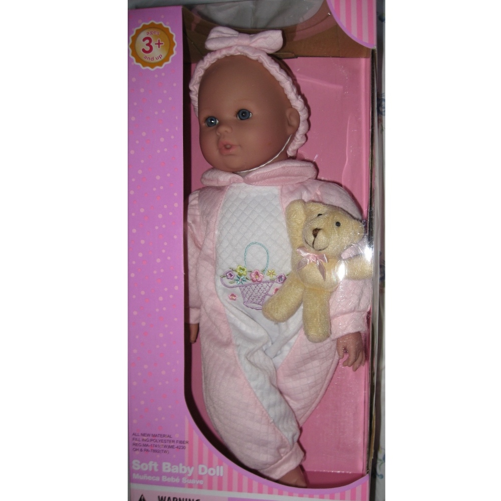 Baby Boutique Soft Baby Doll (Blue eyes) NIB